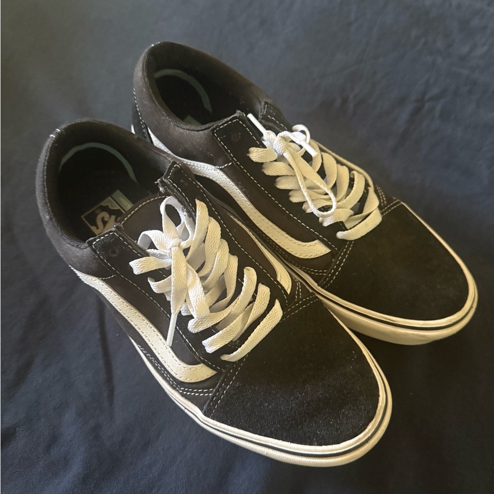 Vans Black and White Classic Skate Sneakers
